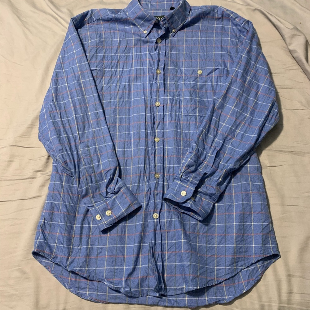 Blue Orvis dress shirt large